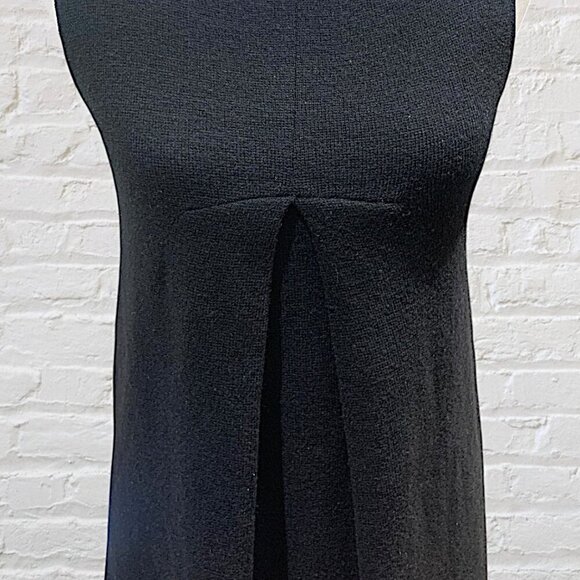 Zara Sleeveless A-Line Wool Blend Sweater Dress Black Size Medium - Picture 2 of 13